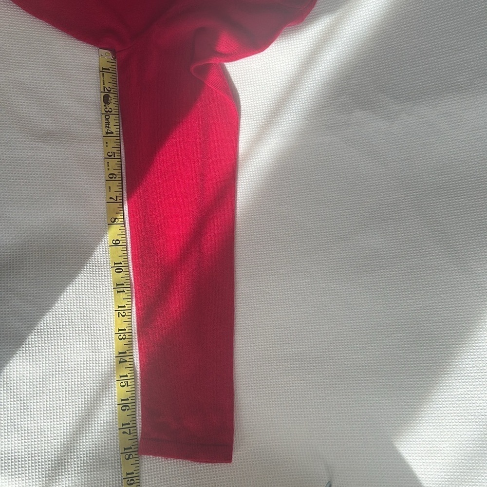 Lands' End Cashmere Sweater Sz M Magenta Cozy Soft Minimalist Keyhole Boxy Red - Picture 9 of 9